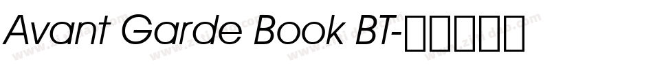 Avant Garde Book BT字体转换